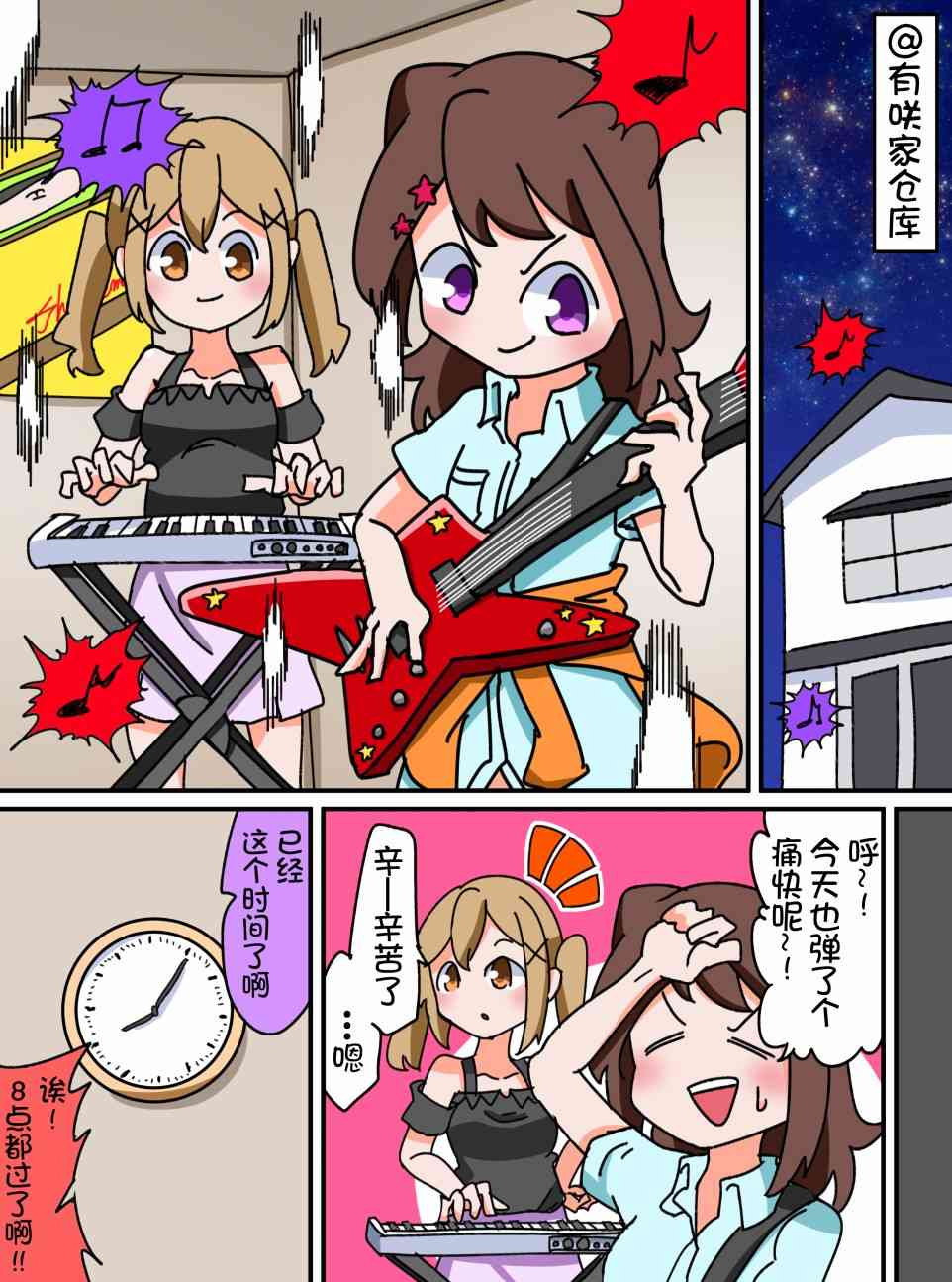 Bang Dream短篇同人漫画系列漫画,21话1图